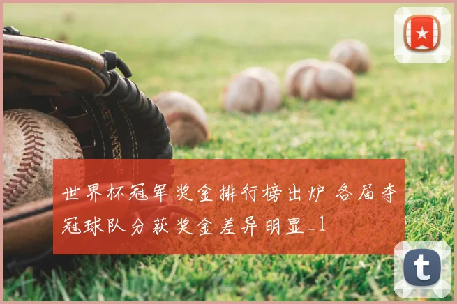 世界杯冠军奖金排行榜出炉 各届夺冠球队分获奖金差异明显_1